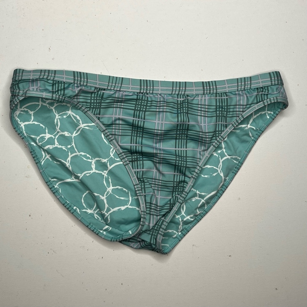 Title Nine green plaid bikini pant